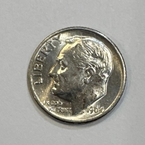 1964 Silver Roosevelt Dime 10C US Coin 0.9 Fineness Uncertified Collectible
