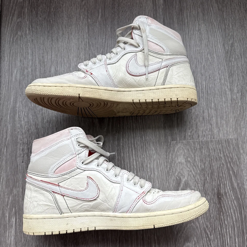Talla 11 - Air Jordan 1 Retro OG Alto Phantom Rojo (Personalizado) Foto 2 de 4