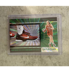 Caitlin Clark Indiana Fever Insert green laser sneaker card