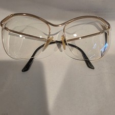 Logo Paris Gold Metal Half Rim Frame Eyeglasses 231-02 000 53 15