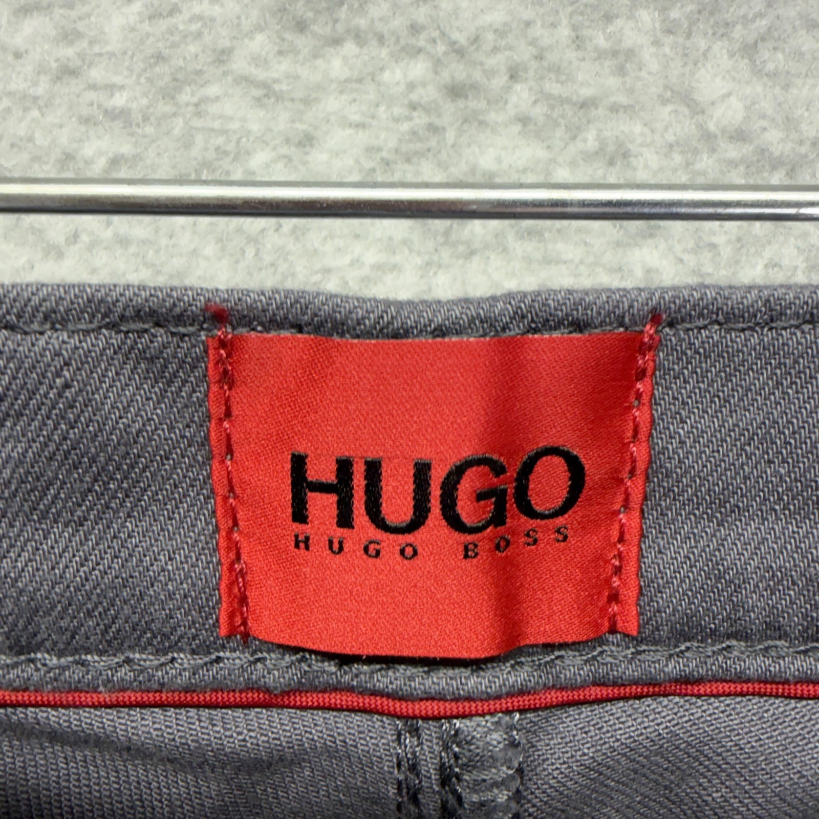 Hugo Boss Jeans Mens 28x34 Gray Slim Skinny Stretch Denim Casual Charcoal thumbnail 2