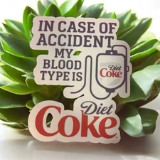 Diet Coke Handmade Sticker 