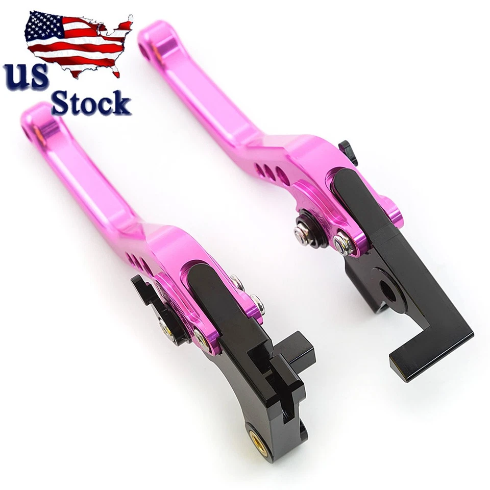 Palancas de embrague de freno CNC para Kawasaki Ninja250R 2008 2009 2010 2011 2012 cortas EE. UU. Foto 4 de 4