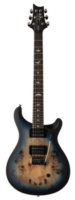 PRS SE Exotic Custom 24-08 Poplar Burl Lake Blue Midnight