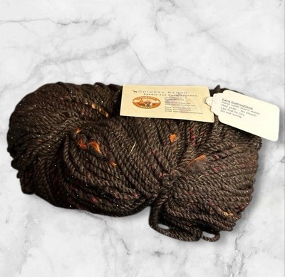 Chimera Ranch Enchanted Fibers Brown Hand Milled Alpaca Firestar Yarn 180 Yard