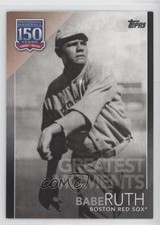 2019 Update 150 Years of Professional Baseball Black 39/299 Babe Ruth HOF 4r3