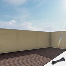 3ft Deck Balcony Privacy Fence Screen Mesh Windscreen Anti-UV for Garden Yard