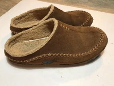 Sorel Falcon Ridge II Men's Suede Leather Slippers Tobacco Sz13 EUC NM1465-251