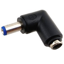 DC Port 5.5x2.1mm 90 Degree Angled Adapter Power Plug Male to Female Connector