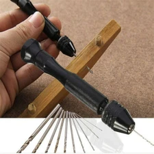 2x 49pcPrecision Pin Vise Hobby Drill Bits with Model Twist Hand Drill Bits Set