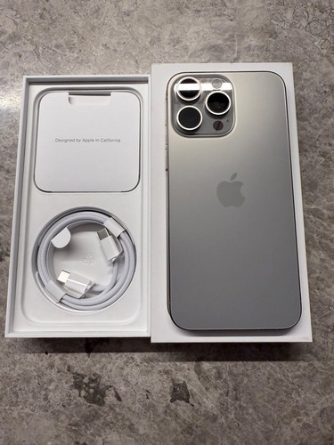 AS NEW | iPhone 15 Pro Max - 256GB - Natural Titanium (Unlocked) | Original Box