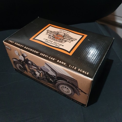 1947 Harley-Davidson Servi-Car Bank Model 1:12 Scale 99211-96v - Picture 2 of 6