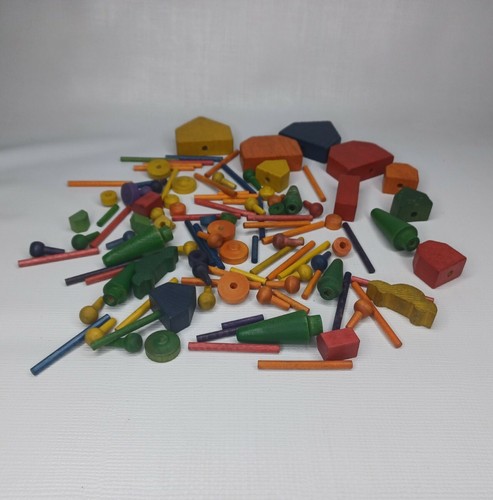 Wooden Building Block Set Blocks 111 Piece Set - Picture 5 of 8
