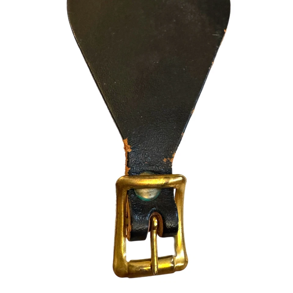 Pulseira de guitarra vintage de couro tecido SMG anos 60’s 70’s estilo Ace hippie boho - Imagem 4 de 4