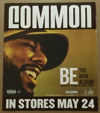 COMMON Rare VINTAGE PROMO WINDOW STATIC CLING POSTER w/DATE for Be CD 12x14 MINT