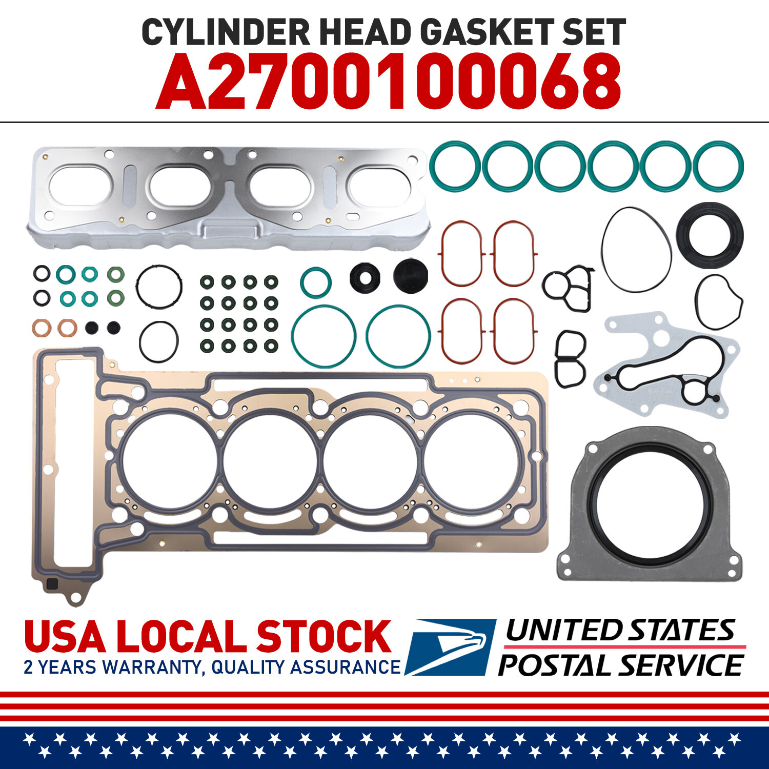 NEW Cylinder Head Gasket Set Fit For Mercedes-Benz E-CLASS A238 C238 M 264.915