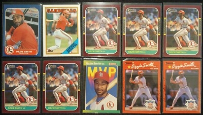 Ozzie Smith (26 Cards!) Great Color Sharp Edges Full List in Description Below