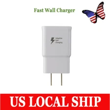White USB Wall Charger Plug Adapter Universal Wall Charger Plug for Samsung US