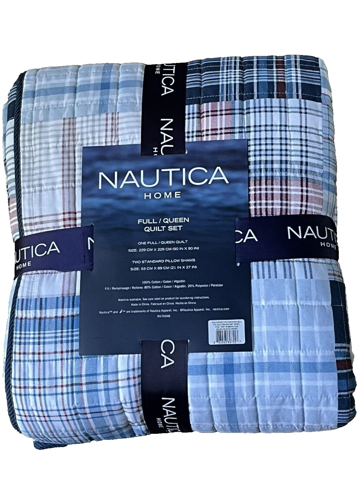 Лоскутные одеяла, покрывала и покрывала Nautica Queen Patchwork