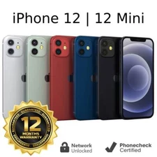 Apple iPhone 12 | 12 mini - 64GB 128GB 256GB - Unlocked T-Mobile AT&T Verizon