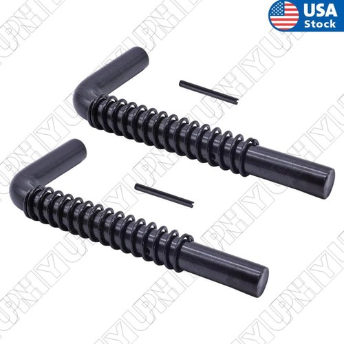 2-Pack Trailer Gate Spring Latch Kit #819T – Replacement For Carry-On Utility Trailers, Includes L-Shaped Pins, Springs & Roll Pins (9/16 Inch)
