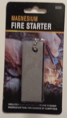 Magnesium Fire Starter Camping Backpacking Survival Flint Steel Camp Emergency