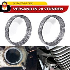 2 Stk. Auspuffdichtung f&uuml;r Davidson Kr&uuml;mmer EVO Twin Cam Sportster XL 1984-2017