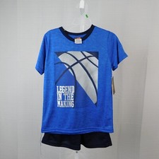 Crunch Time Boys Legend in the Making Sport T-Shirt Shorts Set 6-7 Small 9448