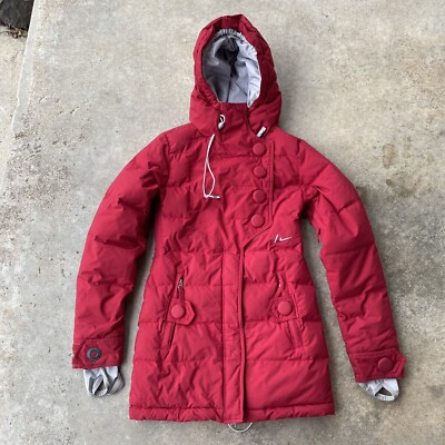 NIKE SNOWBOARDING Hooded Jacket Parka Winter Jacket XS Goose Down Puffer Coat