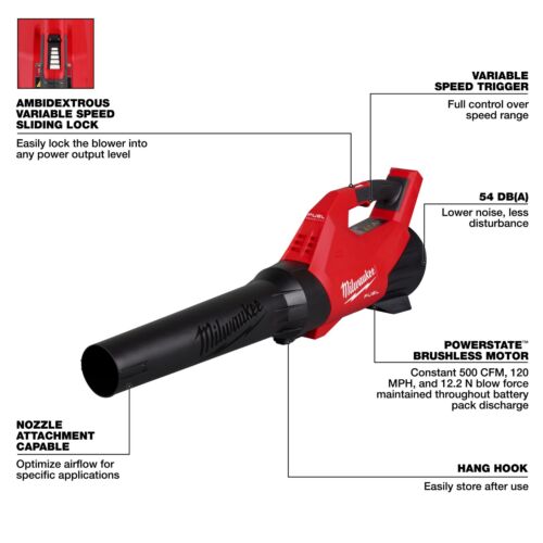 Milwaukee 3017-20 M18 FUEL 18V Cordless Li-Ion Variable Speed Blower - Bare Tool - Picture 2 of 2