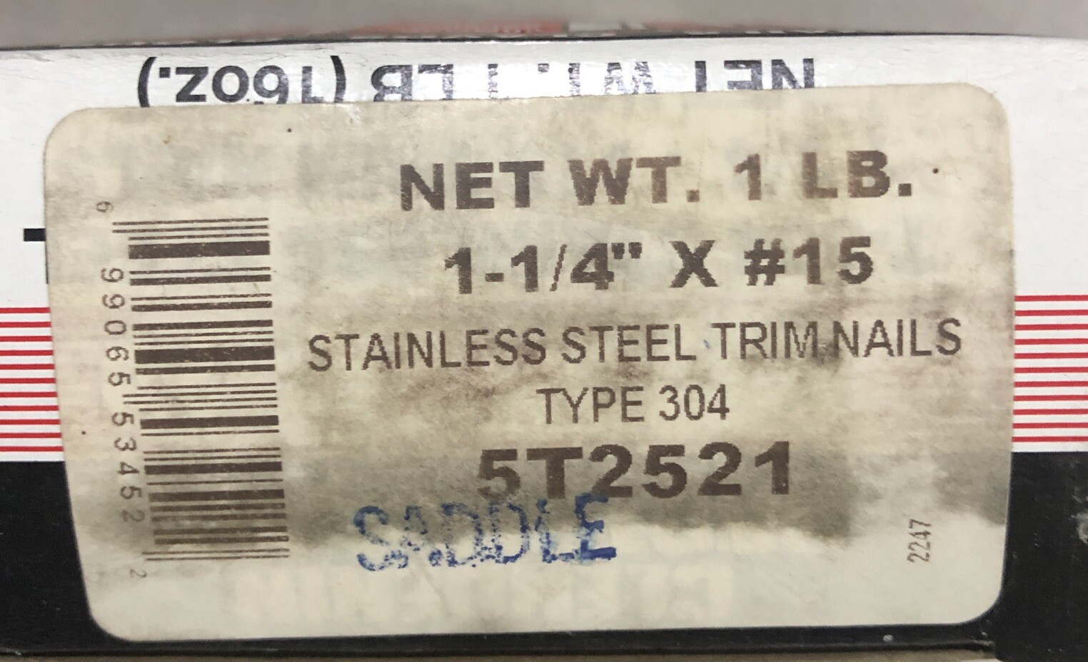 CLENDENIN BROTHERS T304 Stainless Steel 1 1/4” Trim Nails 1 Pound 15