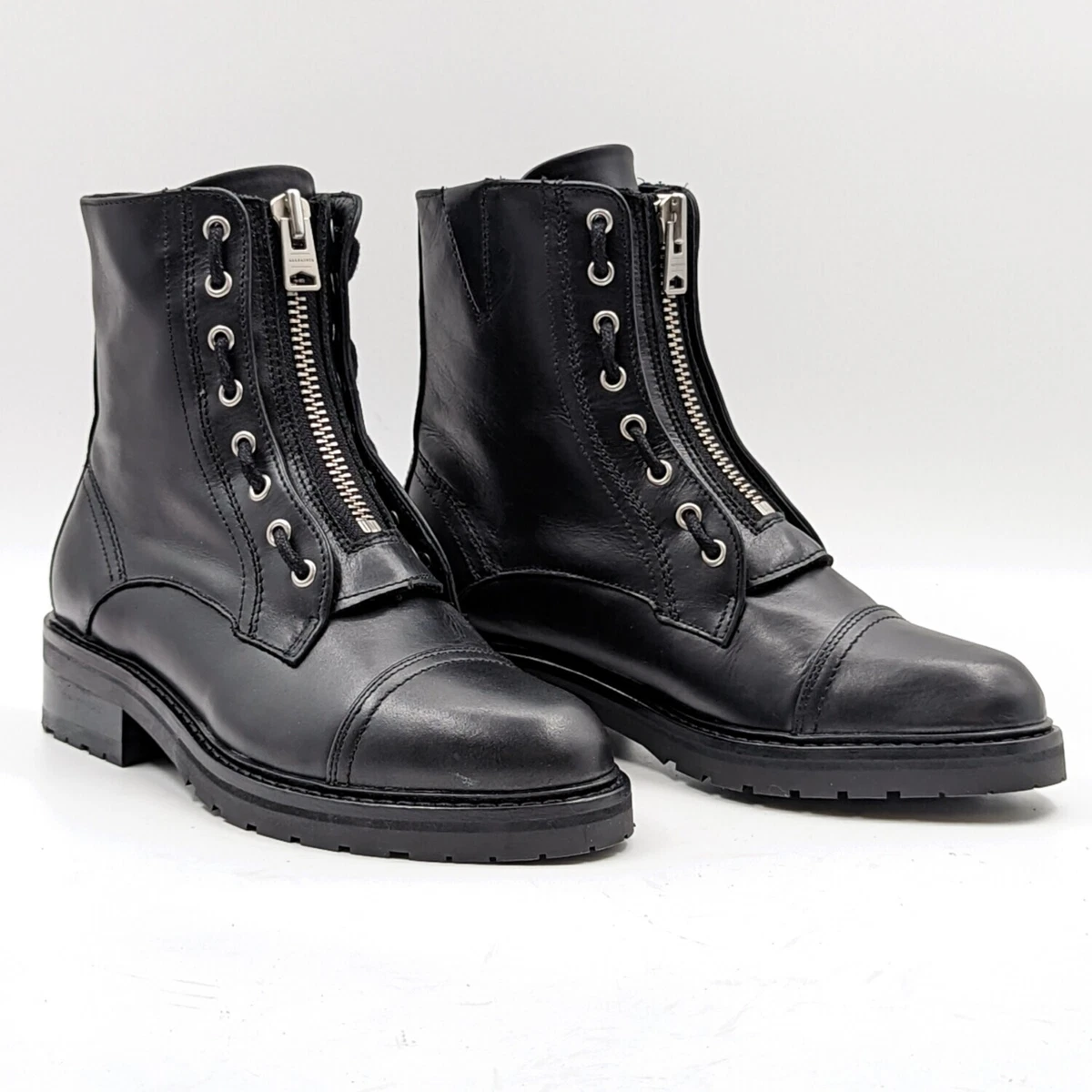 Allsaints combat boots clearance