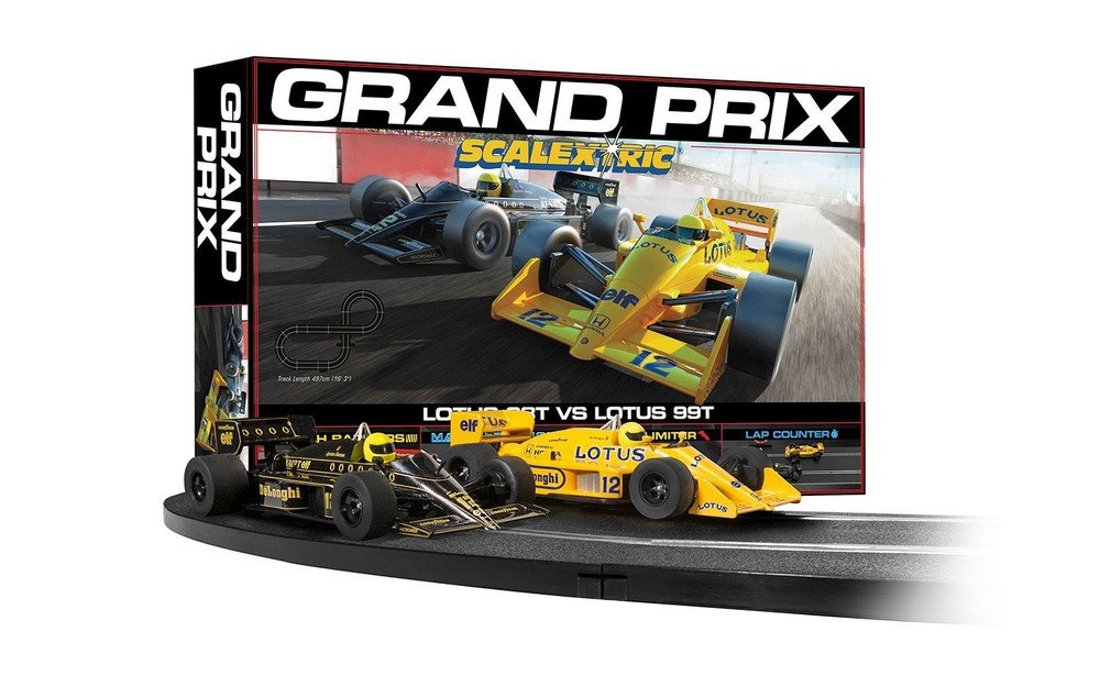Scalextric C1432T 1980s F1 Grand Prix 1:32 Scale Slot Car Racing Set