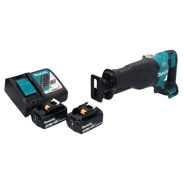 Makita Djr 187 Rm ReciprosäGe SäBelsäGe 18 V Brushless + 2X Akku 4,0 Ah + Lader-image