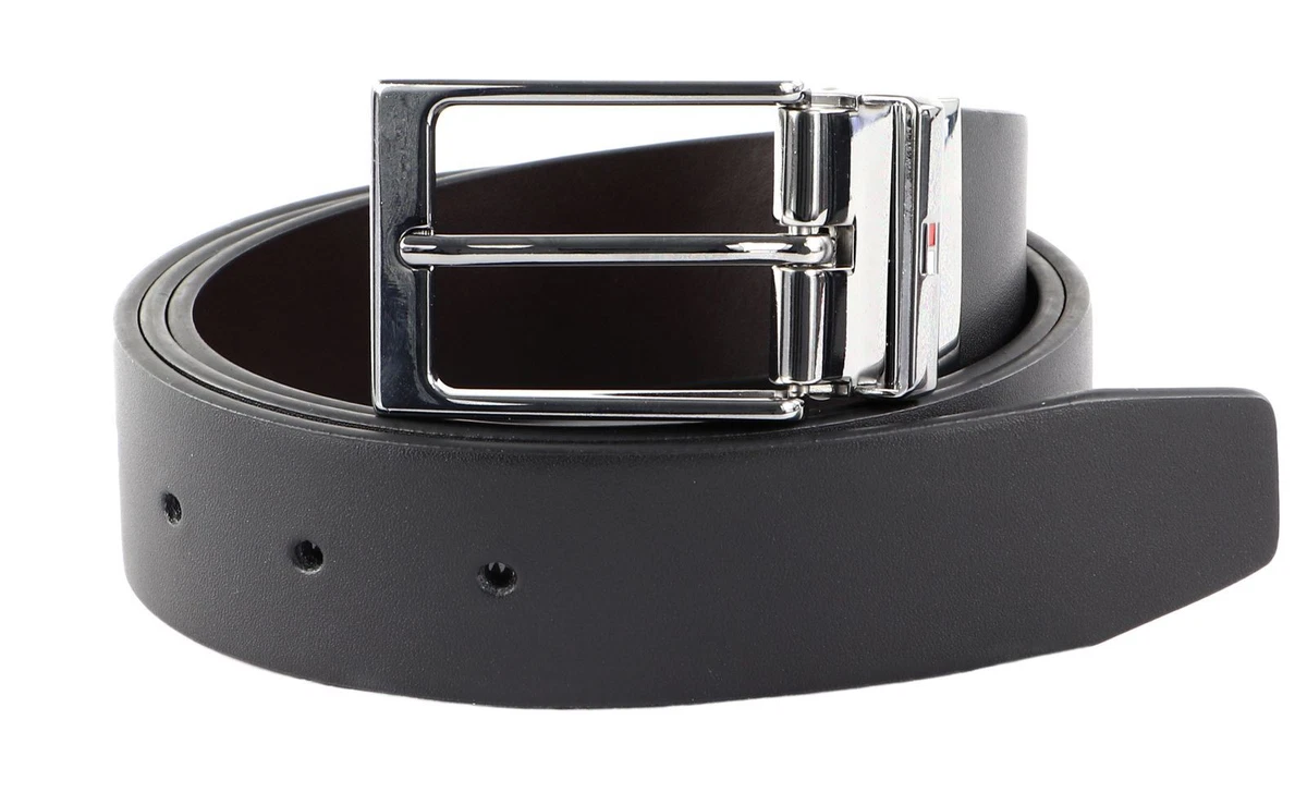 TOMMY HILFIGER Layton Reversible Belt W110 G rtel Black Testa Di