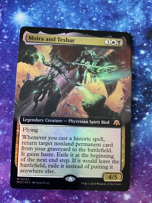 Moira and Teshar -Extended Art Foil- MARCH MACHINE Commander Magic MOC 93 NM/M