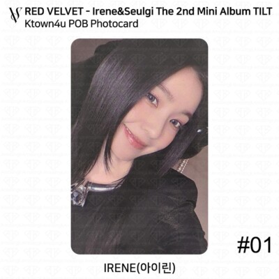 Redvelvet IRENE SEULGI 2nd Mini Album TILT POB Photocard
