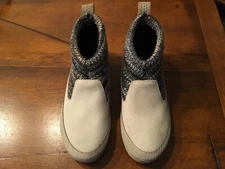 TONI PONS Beige Canvas Ankle Pull On Sneaker Booties EU 36 US 5.5