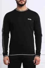 AUTHENTIC Hugo Boss Tracksuit Sweatshirt Black  Grey Size: Large