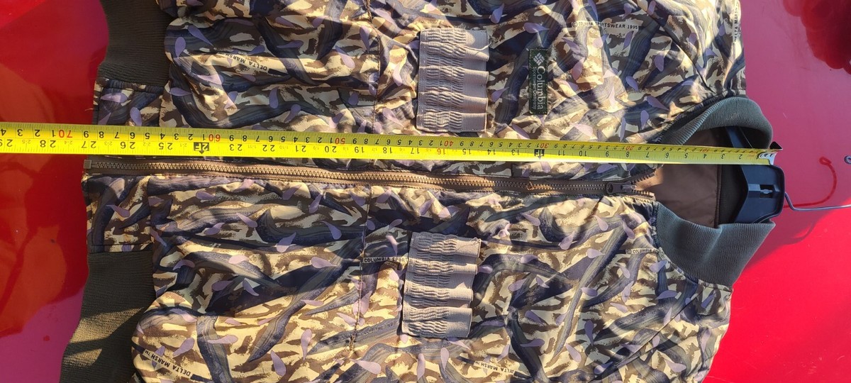 VIntage Columbia Delta Marsh 1995 Camo INSULATED Reversable