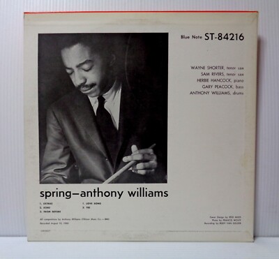 ANTHONY WILLIAMS SPRING 1977 BLUE NOTE GXK 8007 STEREO JAPAN