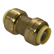 50 Pack XFITTING 1/2" X 1/2" Push Fit Couplings Fittings, Full Port , Lead Free 