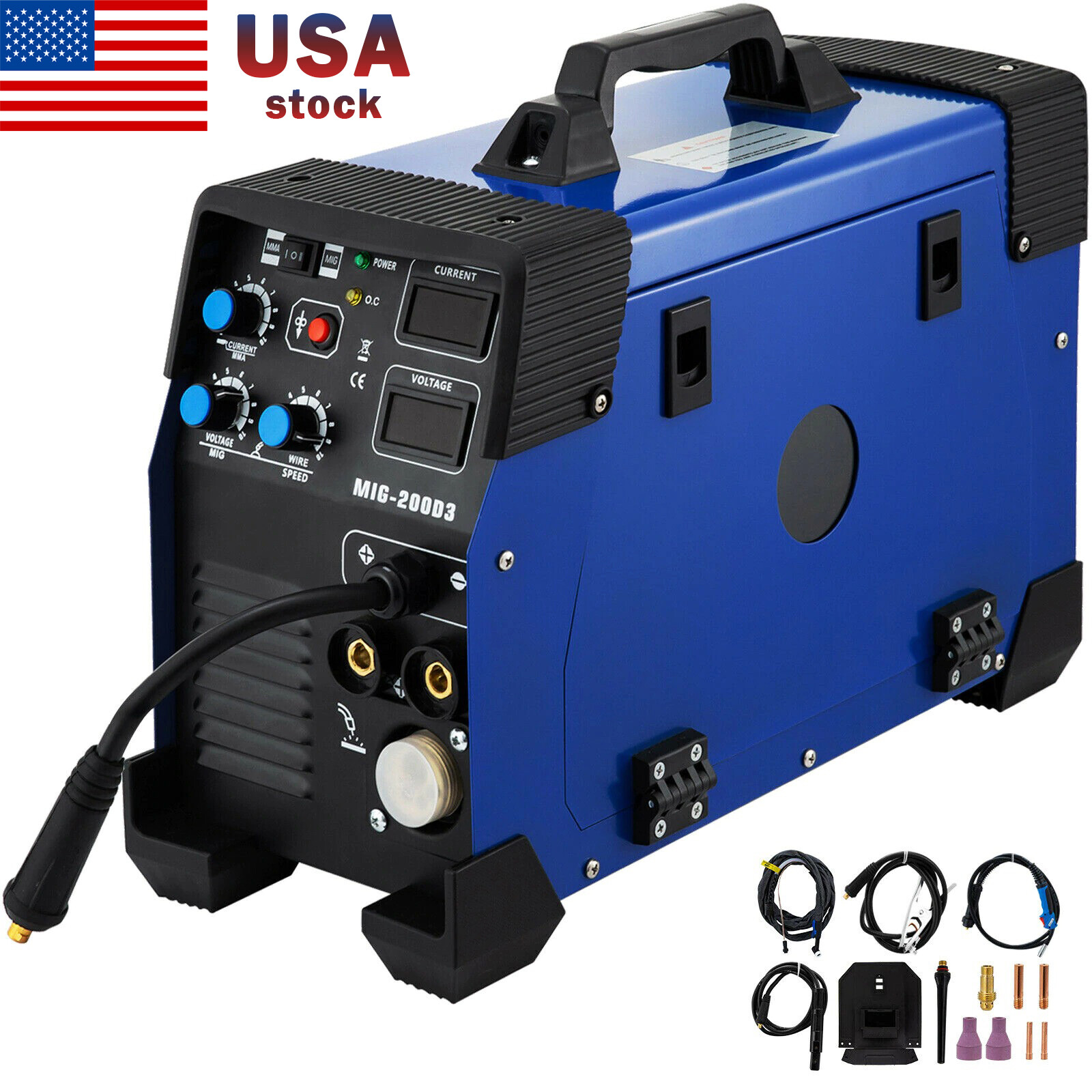 5 in 1 Welding Machine MIG MAG TIG FLUX MMA Inverter IGBT 200Amp Welder