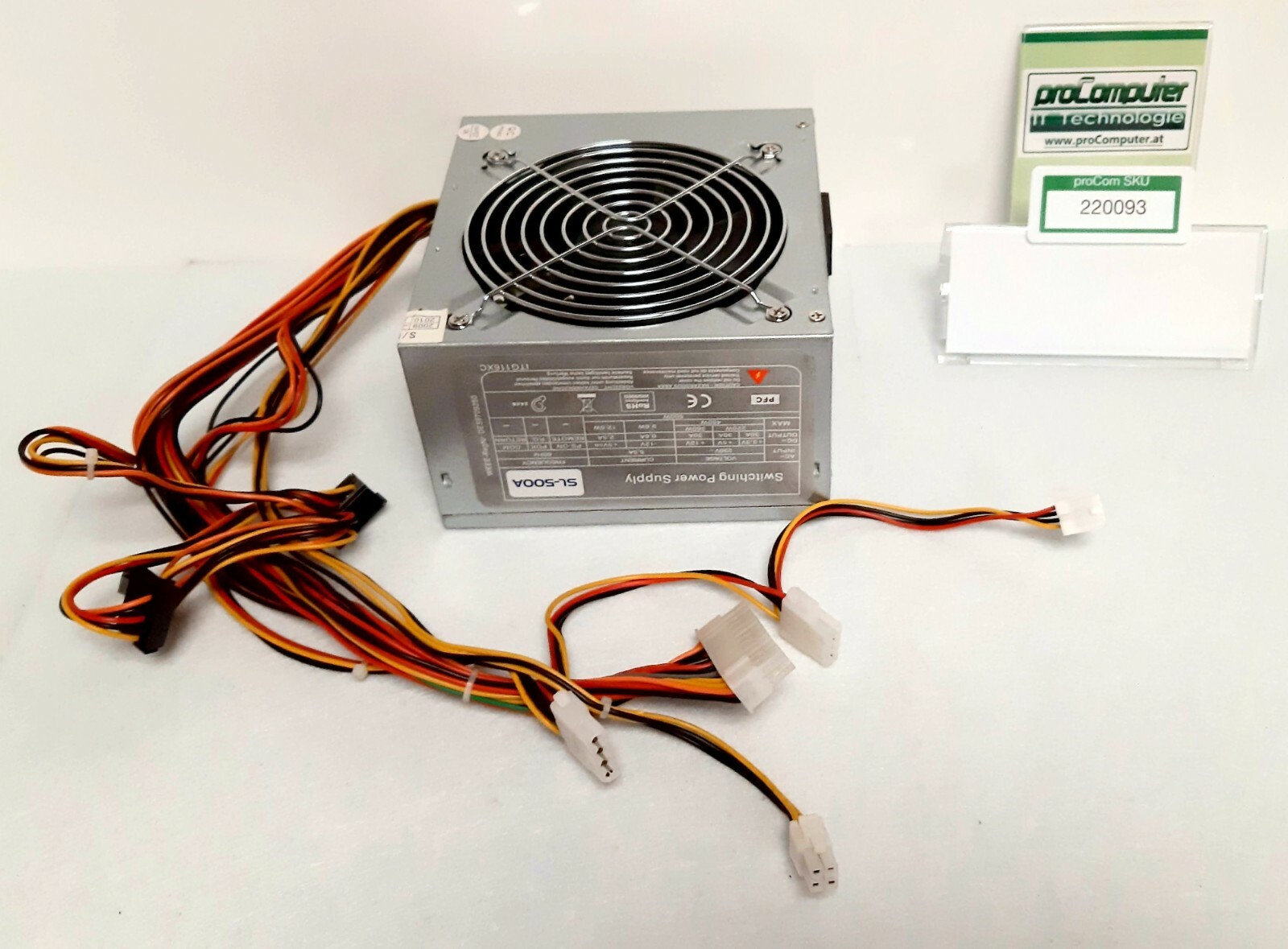 Netzteil für PC / SL-500A / 500 W / ATX / 12 V