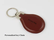 PERSONALISED Leather keyring, Custom Keychain,  Keytag, Keyholder, Gift For Dad