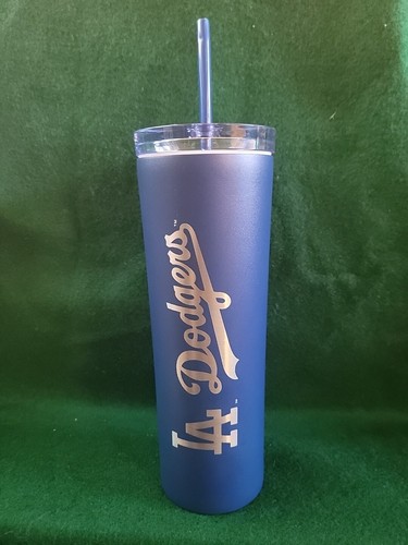 MLB Los Angeles Dodgers 18oz skinny tumbler with straw NEW