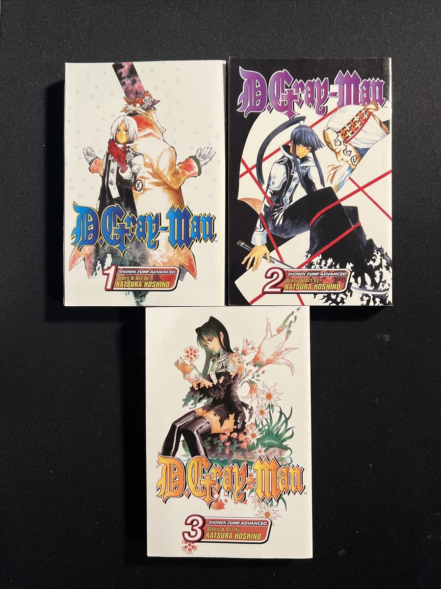 D.Gray-man Manga Lot (Volumes 1, 2, 3 ) Shonen Jump Viz All First