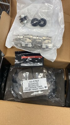 Power Stop Z23-1707 Rear Z23 Carbon Fiber Ceramic Brake Pads with Hardware For C