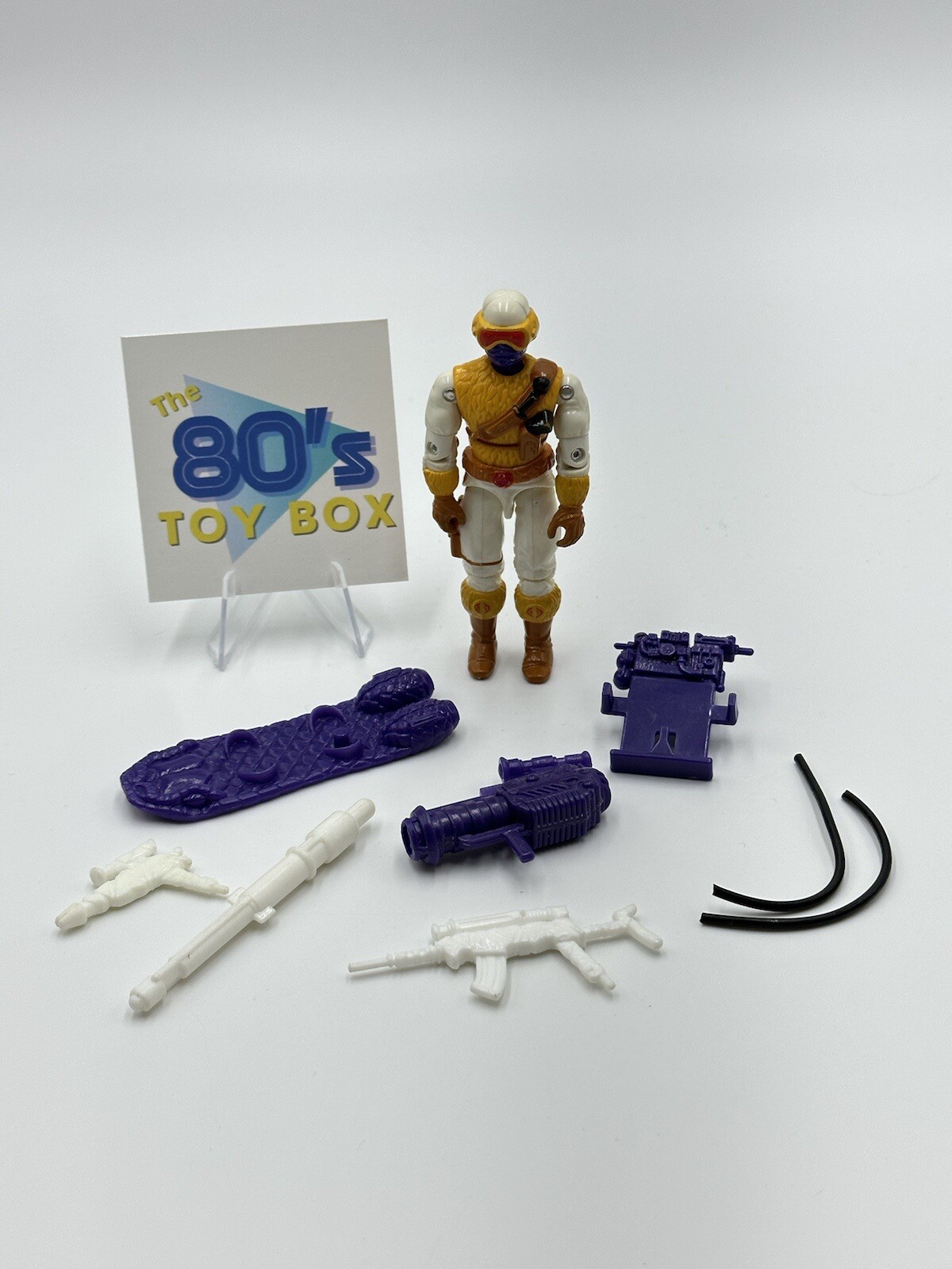 Vintage 1991 GI Joe Snow Serpent V2 Complete Action Figure by Hasbro