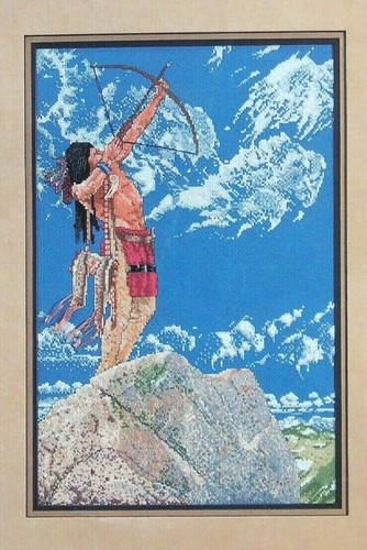 Cross Stitch Pattern  Chart Native Indian SKYHUNTER - Richard Luce - 1990 - Bild 1 von 4